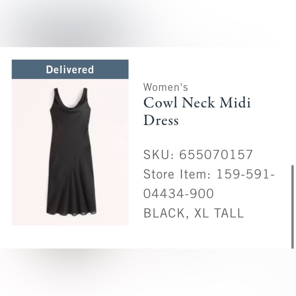 Abercrombie Cowl Neck Midi Dress